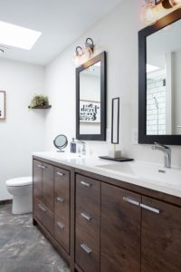 Another view of the Vanity with Dual Sinks, Mirrors, and Lighting Upgrades in the Maple Valley Bathroom Remodel